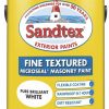 Decorating * | Sandtex Fine Textured Masonry Paint Pure Brilliant White 5Ltr