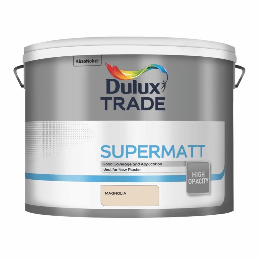 Decorating * | Dulux Trade Matt Magnolia Emulsion Paint 10Ltr