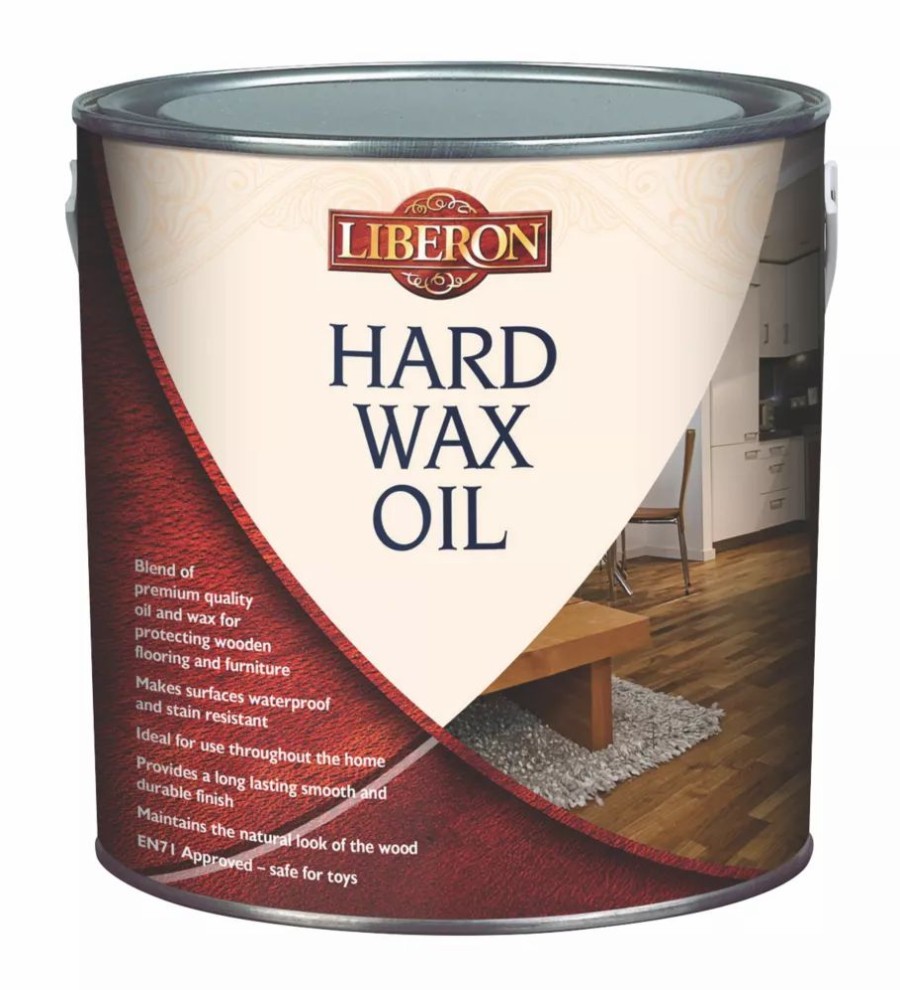 Decorating * | Liberon Hard Wax Oil For Wooden Furniture & Floors Satin 2.5Ltr