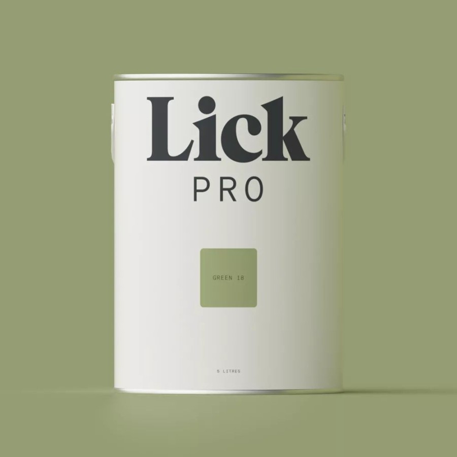 Decorating * | Lickpro Eggshell Green 18 Emulsion Paint 5Ltr