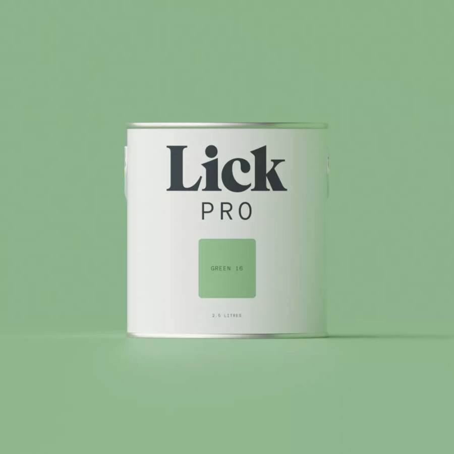 Decorating * | Lickpro Matt Green 16 Emulsion Paint 2.5Ltr