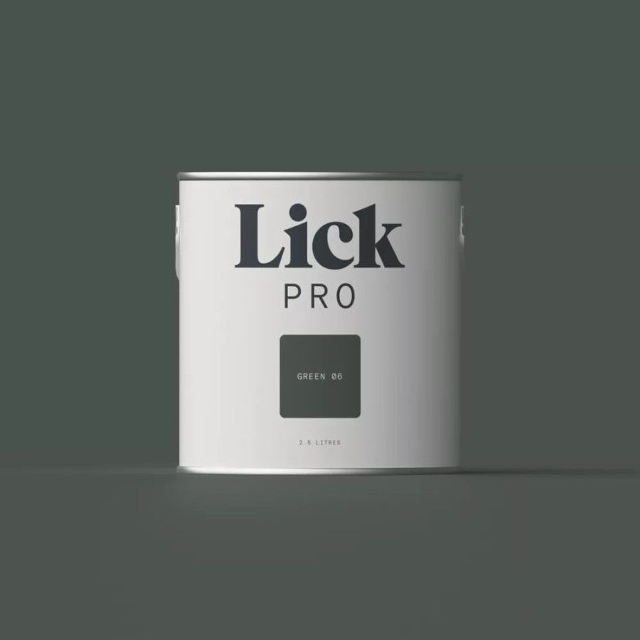 Decorating * | Lickpro Matt Green 06 Emulsion Paint 2.5Ltr