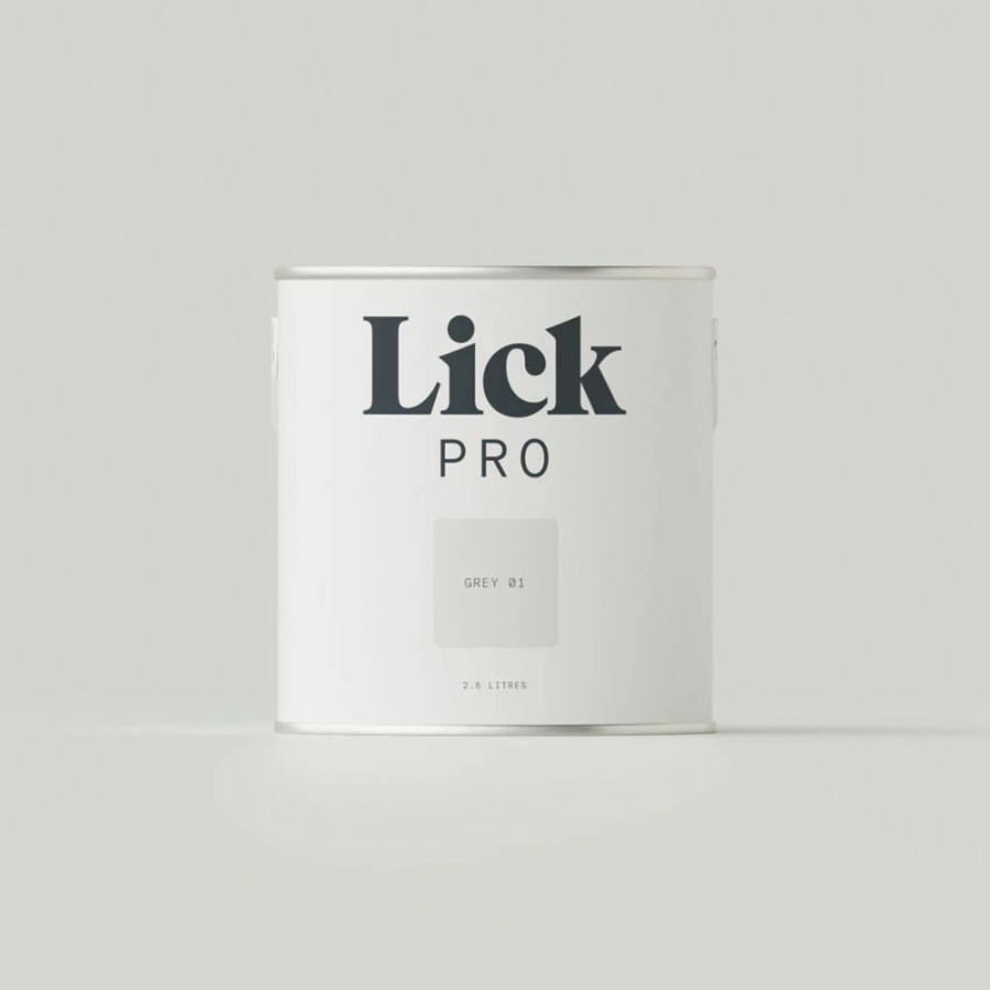 Decorating * | Lickpro Eggshell Grey 01 Emulsion Paint 2.5Ltr