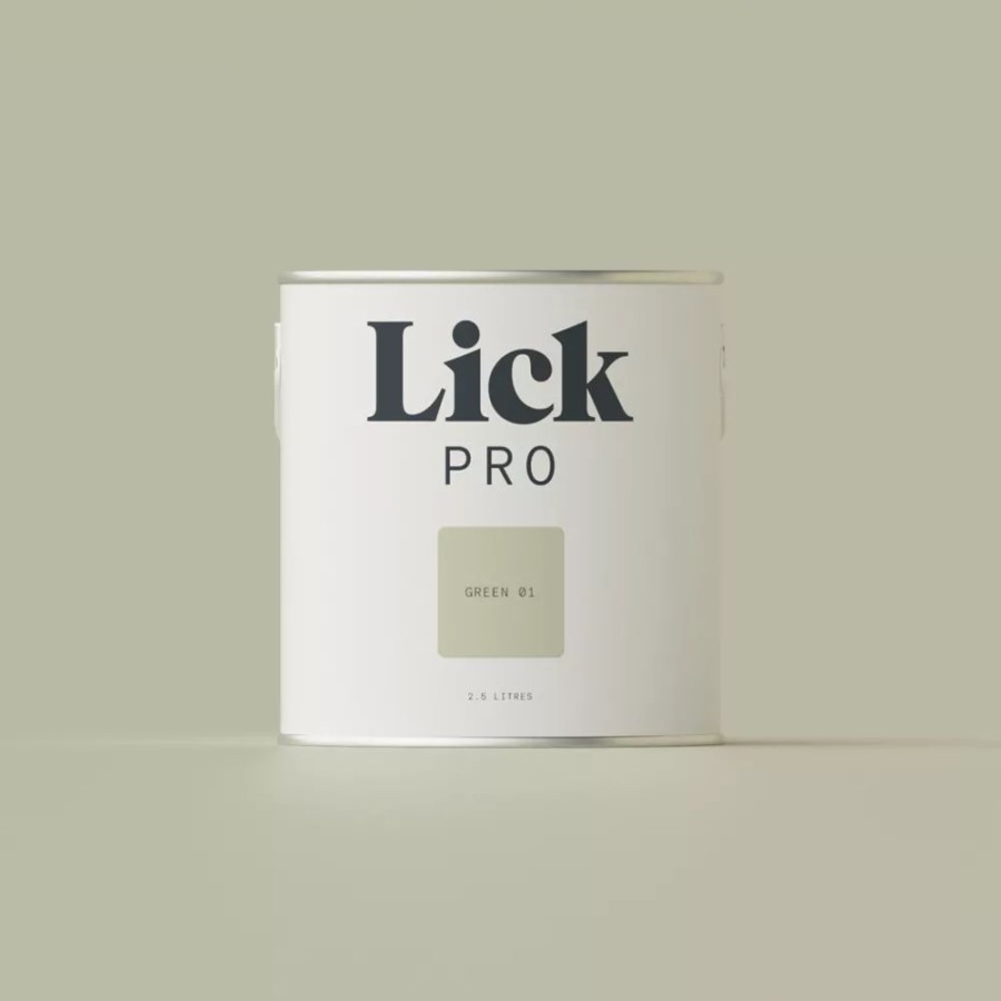 Decorating * | Lickpro Matt Green 01 Emulsion Paint 2.5Ltr