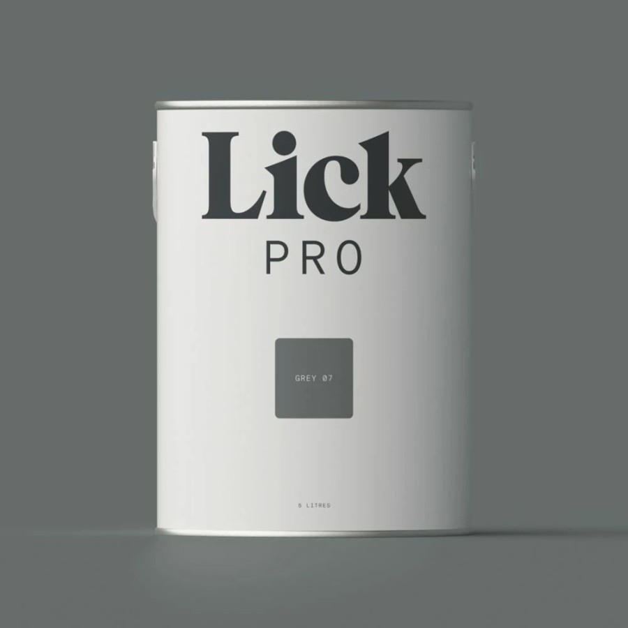 Decorating * | Lickpro Matt Grey 07 Emulsion Paint 5Ltr