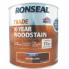 Decorating * | Ronseal Trade 10 Year Woodstain Satin Natural Oak 2.5Ltr