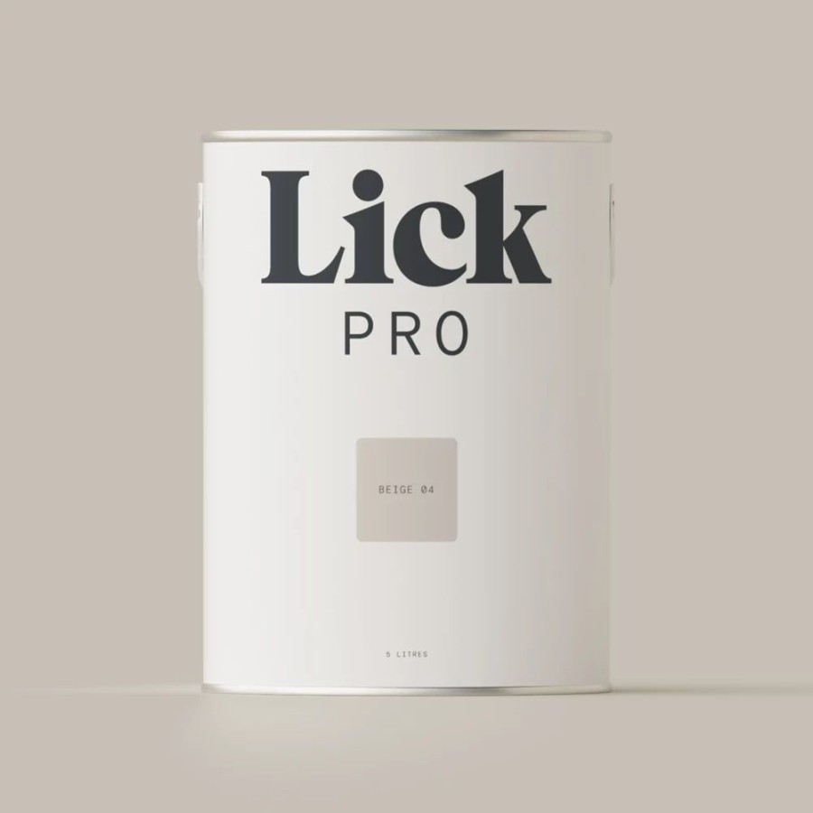 Decorating * | Lickpro Matt Beige 04 Emulsion Paint 5Ltr