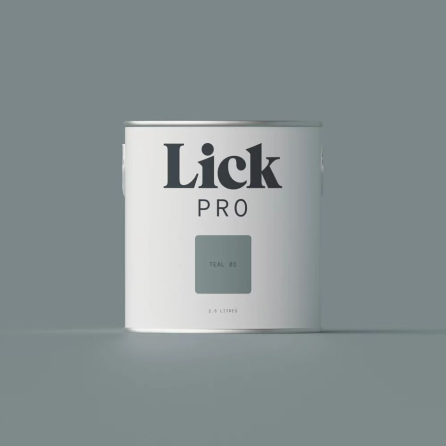 Decorating * | Lickpro Matt Teal 02 Emulsion Paint 2.5Ltr