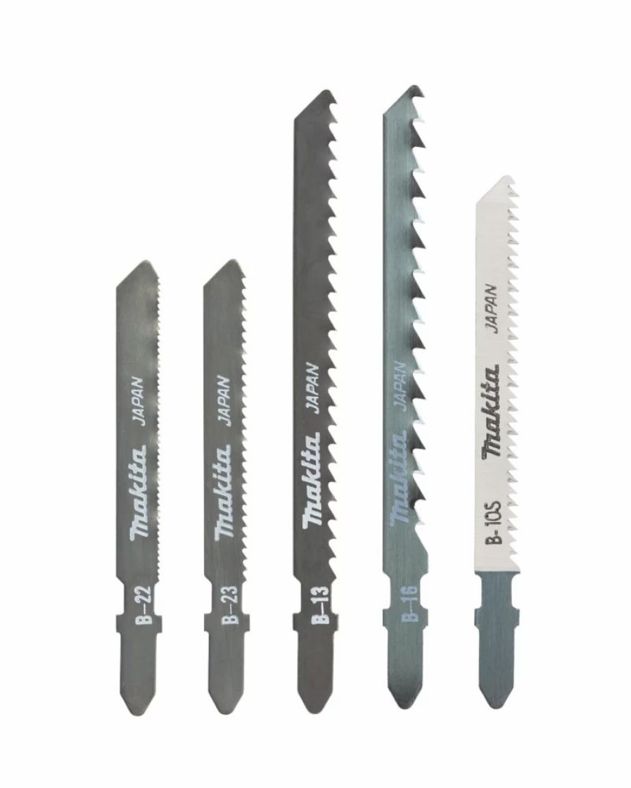 Cutting & Blades * | Makita A-86898 Multi-Material Jigsaw Blade Set 5 Pieces