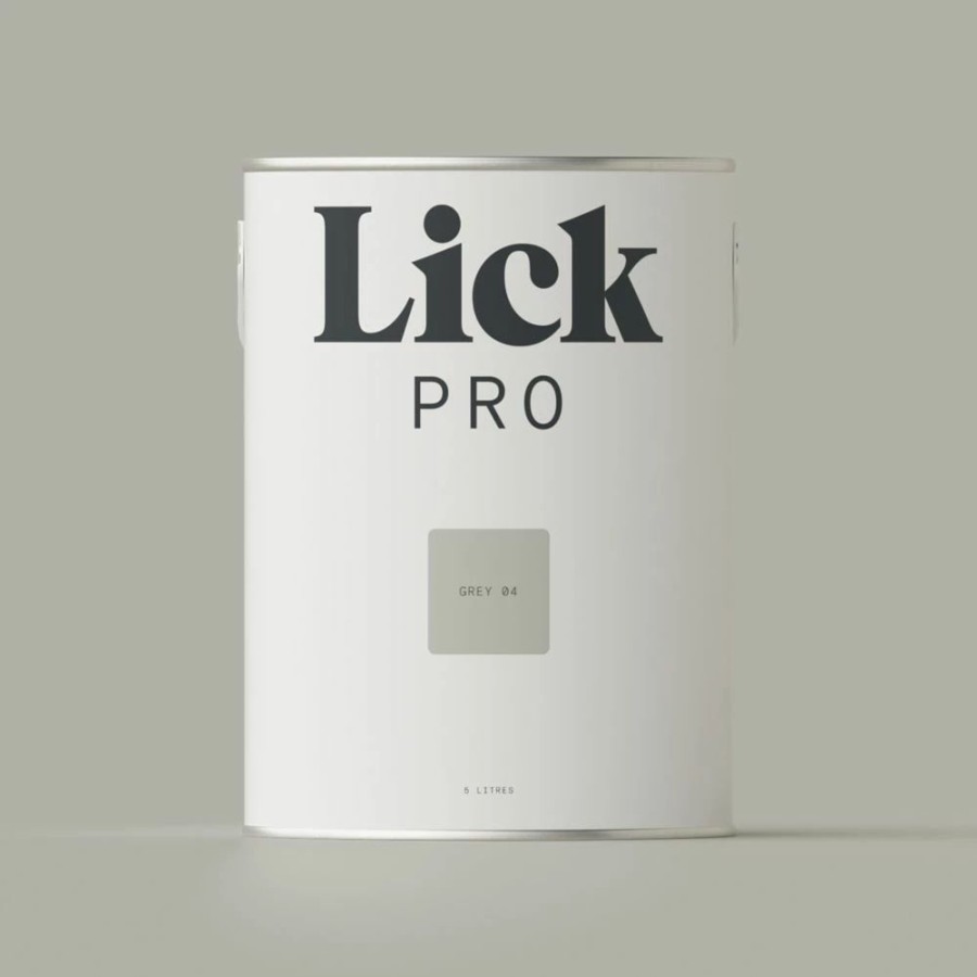 Decorating * | Lickpro Eggshell Grey 04 Emulsion Paint 5Ltr