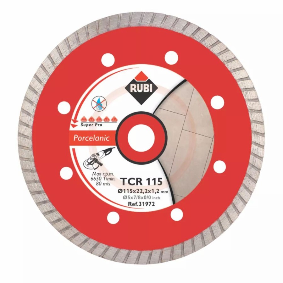 Cutting & Blades * | Rubi Tcr Tile Diamond Blade 115 X 22.2Mm