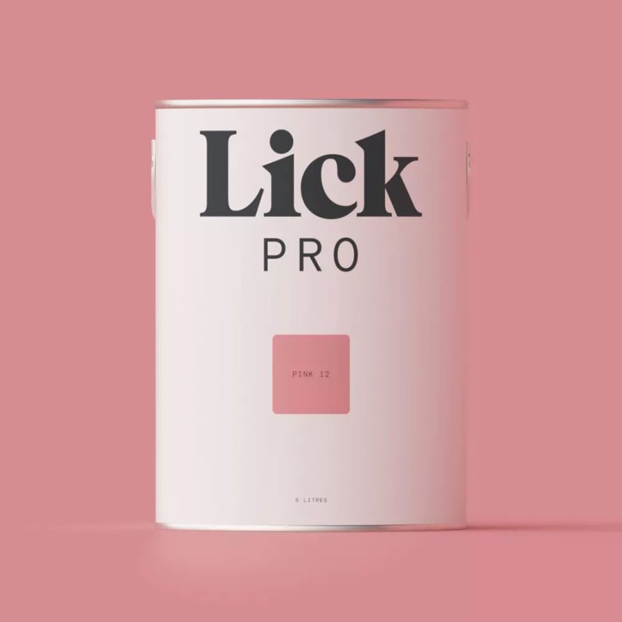 Decorating * | Lickpro Matt Pink 12 Emulsion Paint 5Ltr