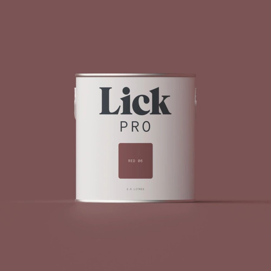 Decorating * | Lickpro Eggshell Red 06 Emulsion Paint 2.5Ltr