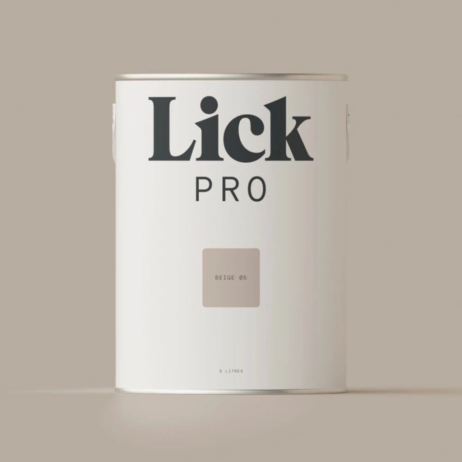 Decorating * | Lickpro Matt Beige 05 Emulsion Paint 5Ltr