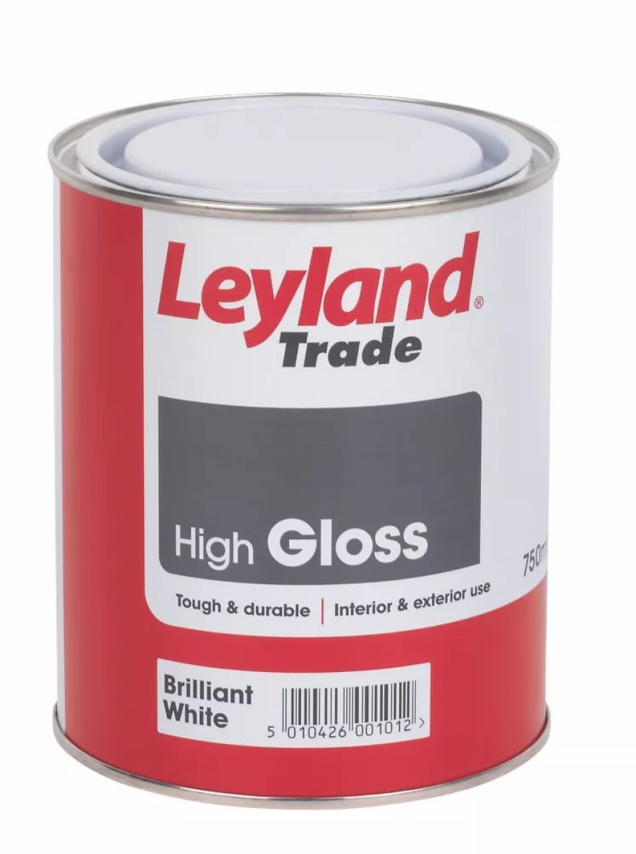 Decorating * | Leyland Trade High Gloss Brilliant White Trim Paint 750Ml