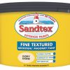 Decorating * | Sandtex Fine Textured Masonry Paint Ivory Stone 10Ltr