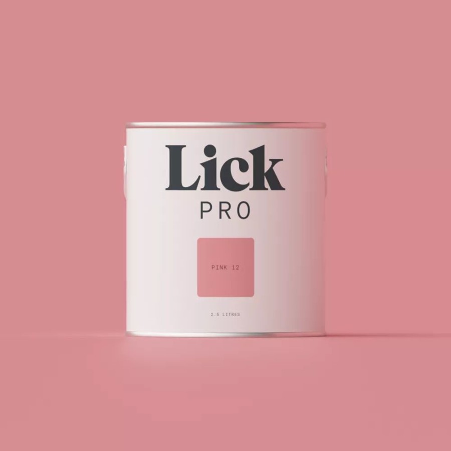 Decorating * | Lickpro Matt Pink 12 Emulsion Paint 2.5Ltr