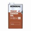 Decorating * | Ronseal Trade Danish Oil Satin Clear 1Ltr