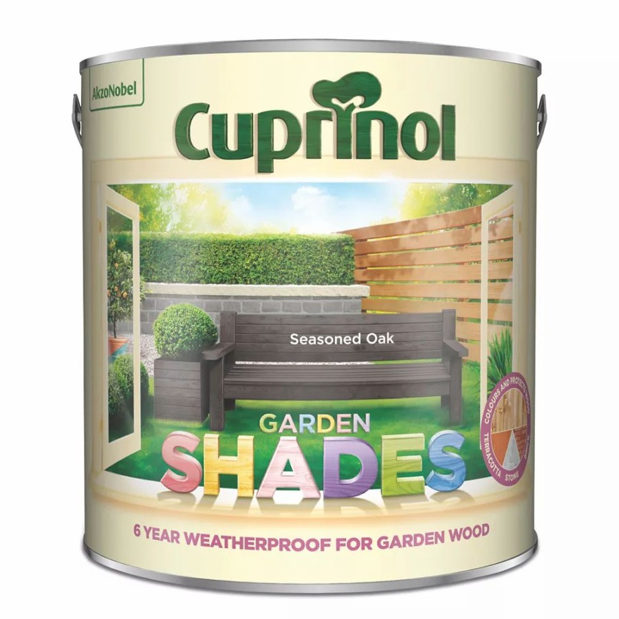 Decorating * | Cuprinol Garden Shades Wood Paint Matt Seasoned Oak 2.5Ltr