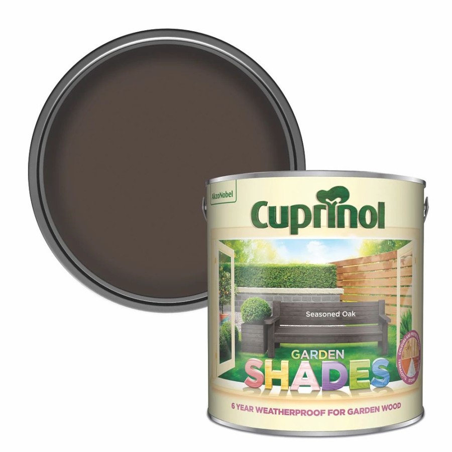 Decorating * | Cuprinol Garden Shades Wood Paint Matt Seasoned Oak 2.5Ltr