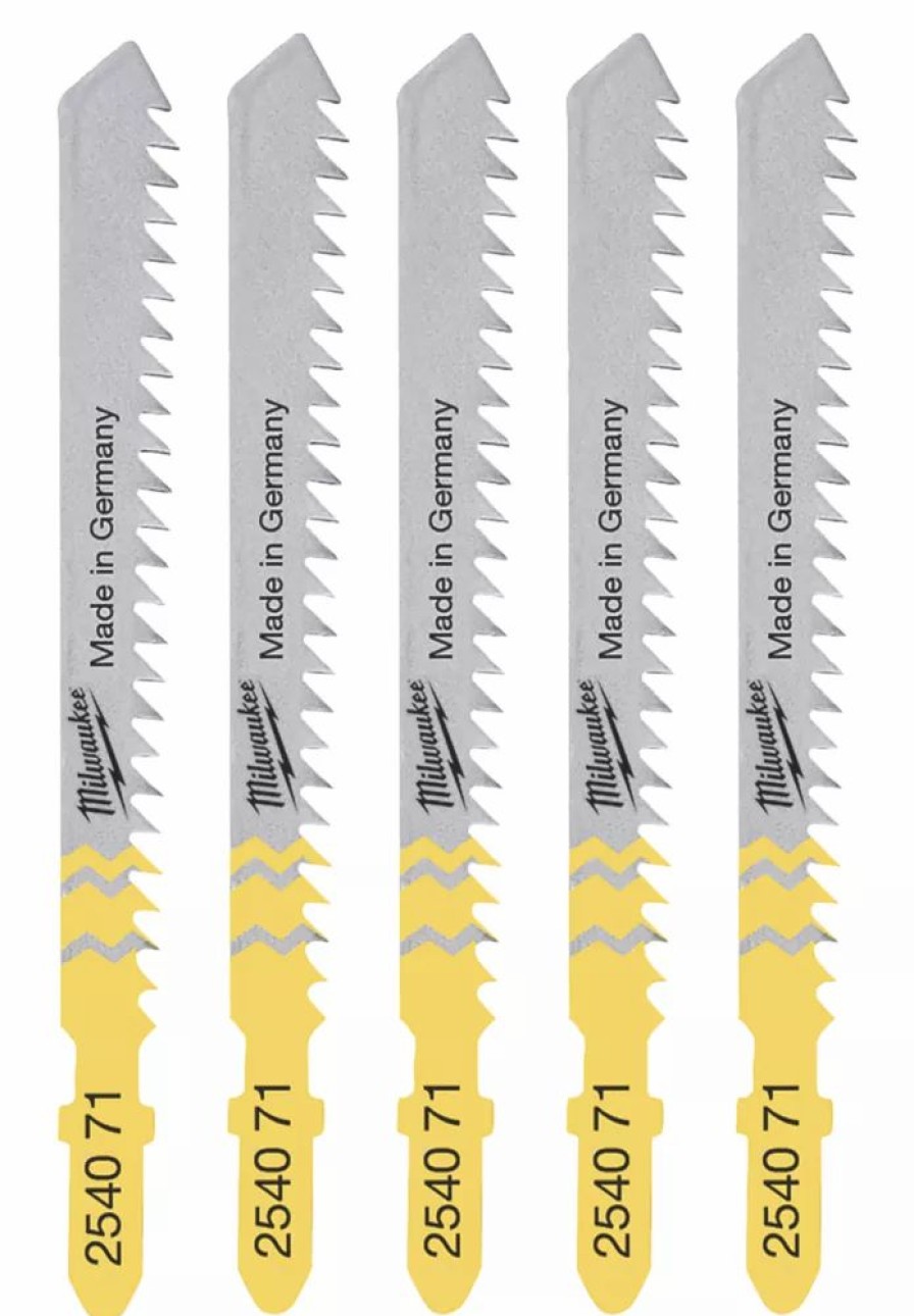 Cutting & Blades * | Milwaukee 4932254071 Multi-Material Jigsaw Blade 75Mm 5 Pack