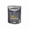 Decorating * | Ronseal 10-Year Exterior Wood Paint Satin Grey 750Ml