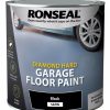 Decorating * | Ronseal Diamond Hard Garage Floor Paint Black 2.5Ltr