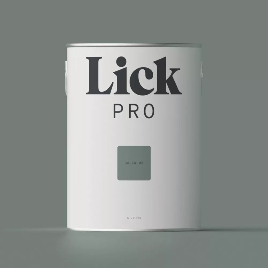 Decorating * | Lickpro Matt Green 03 Emulsion Paint 5Ltr