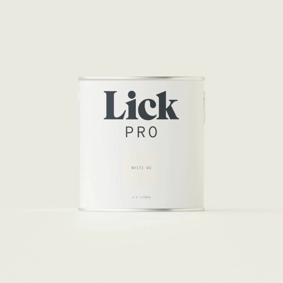 Decorating * | Lickpro Matt White 02 Emulsion Paint 2.5Ltr