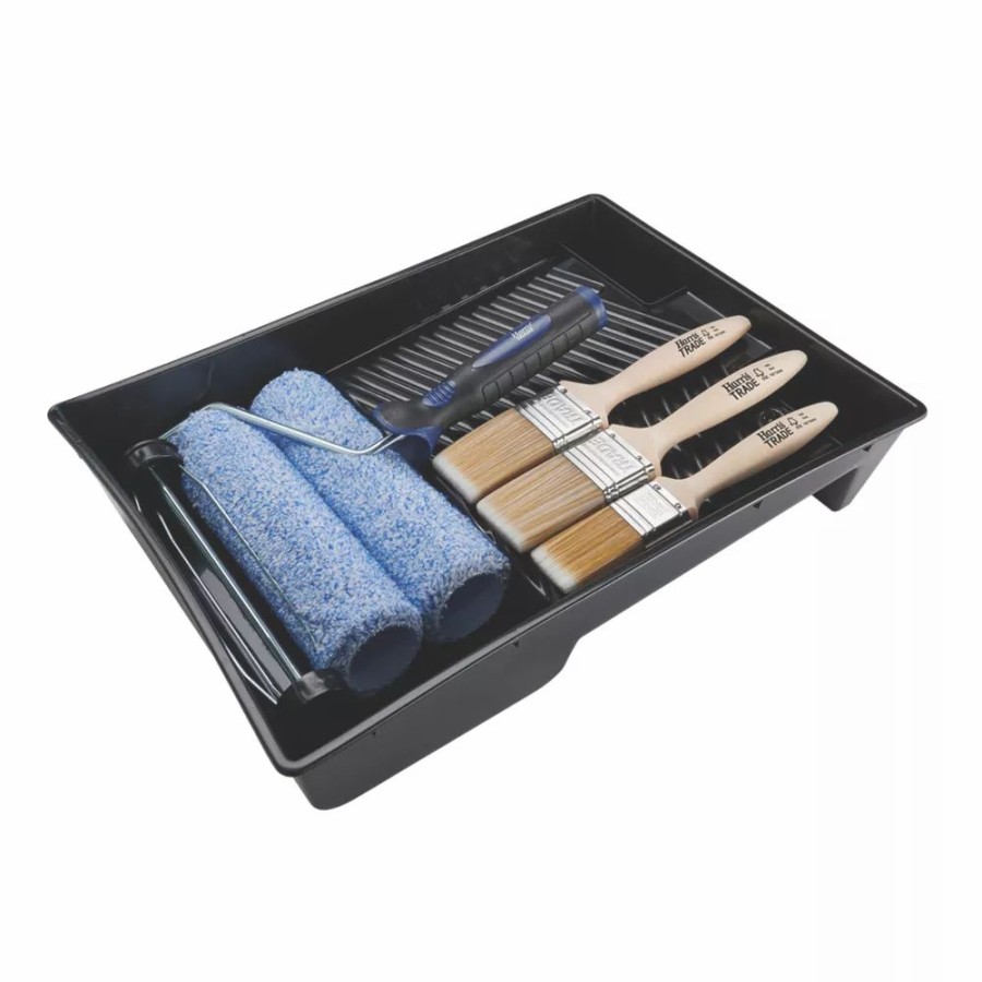 Decorating * | Harris Trade 9" Roller & Brush Set 7 Pieces