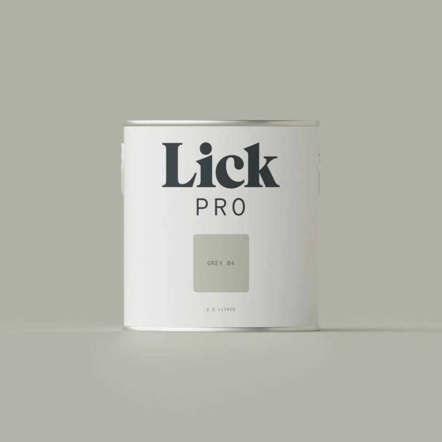 Decorating * | Lickpro Matt Grey 04 Emulsion Paint 2.5Ltr