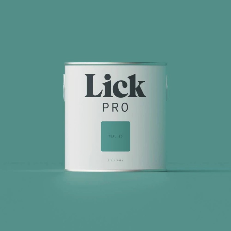 Decorating * | Lickpro Matt Teal 06 Emulsion Paint 2.5Ltr