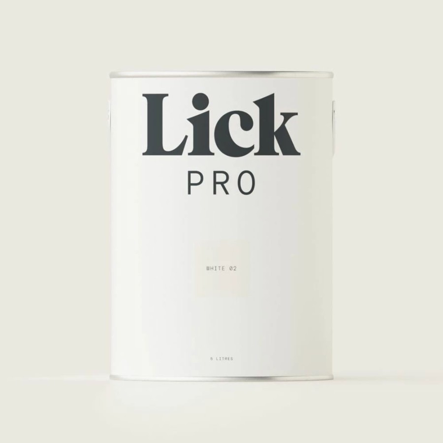 Decorating * | Lickpro Eggshell White 02 Emulsion Paint 5Ltr