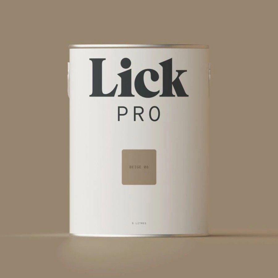 Decorating * | Lickpro Matt Beige 08 Emulsion Paint 5Ltr