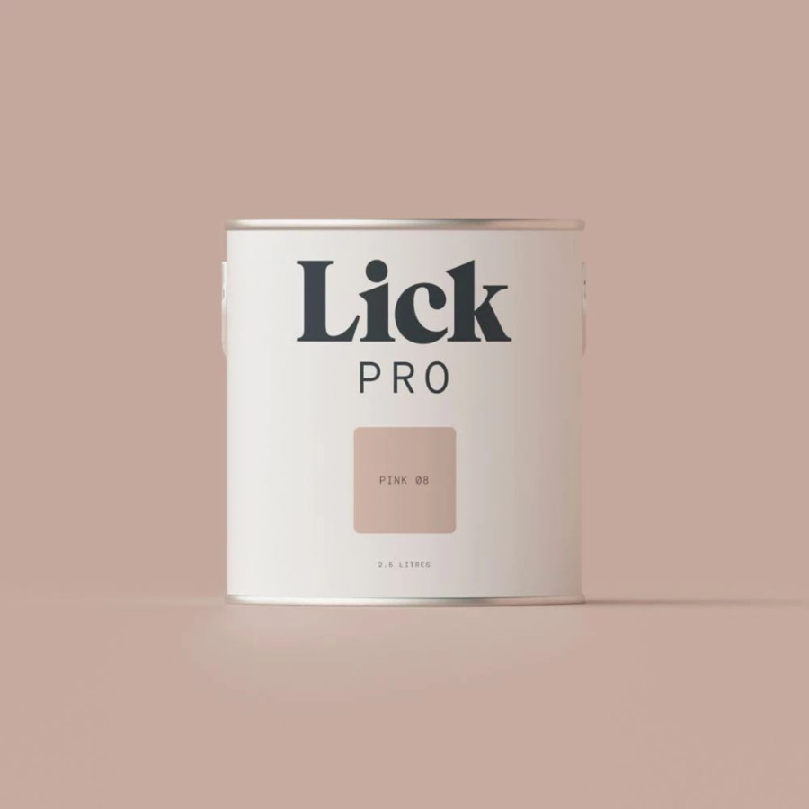 Decorating * | Lickpro Eggshell Pink 08 Emulsion Paint 2.5Ltr