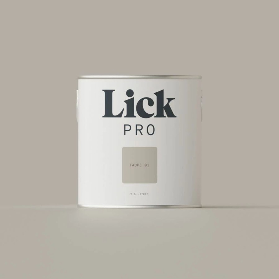 Decorating * | Lickpro Eggshell Taupe 01 Emulsion Paint 2.5Ltr