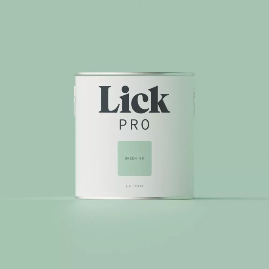 Decorating * | Lickpro Eggshell Green 08 Emulsion Paint 2.5Ltr