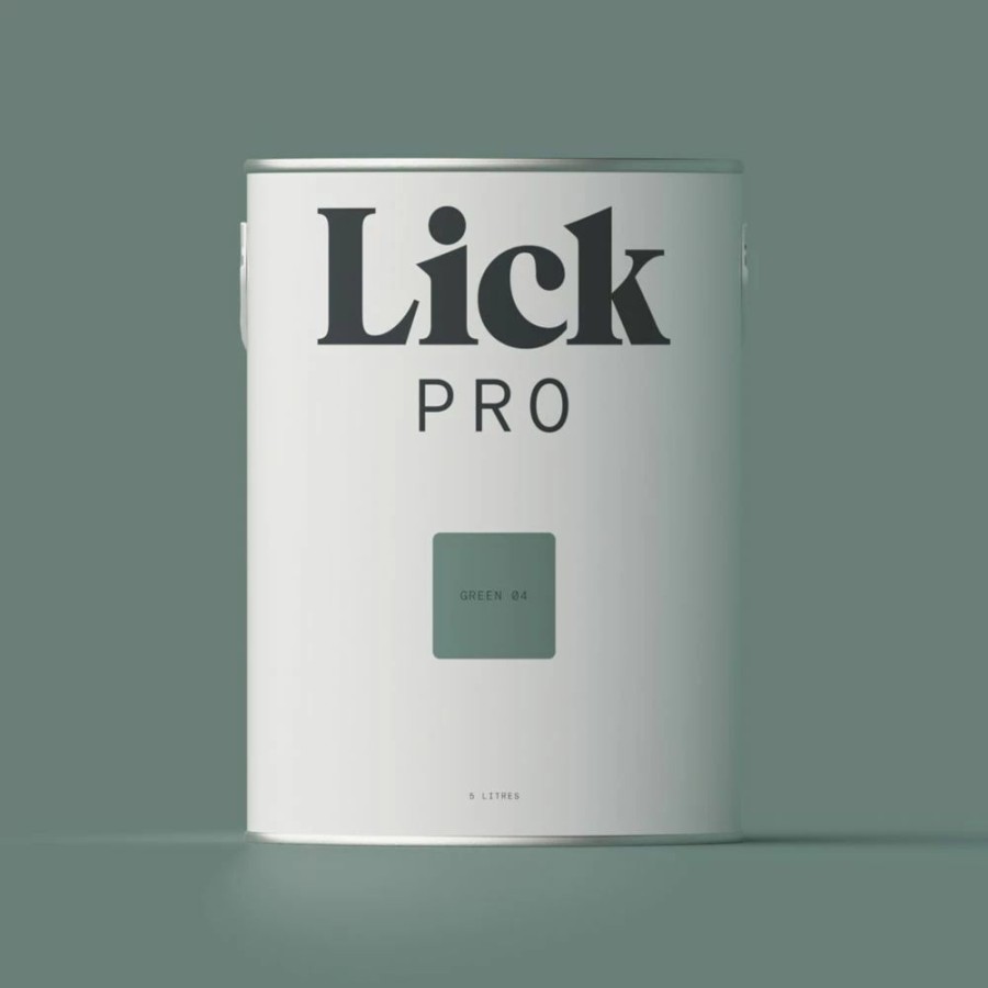 Decorating * | Lickpro Matt Green 04 Emulsion Paint 5Ltr