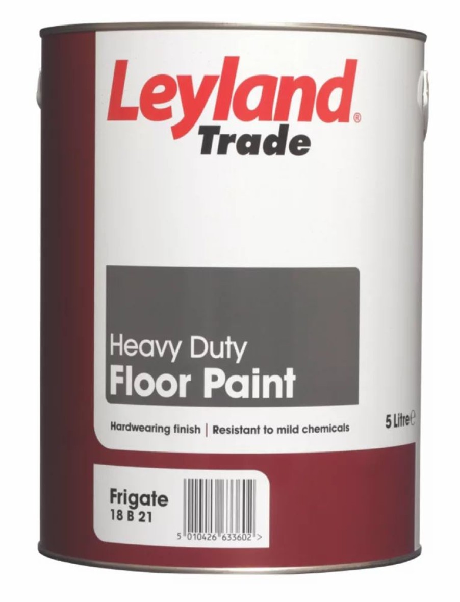 Decorating * | Leyland Trade Heavy Duty Floor Paint Frigate Grey 5Ltr