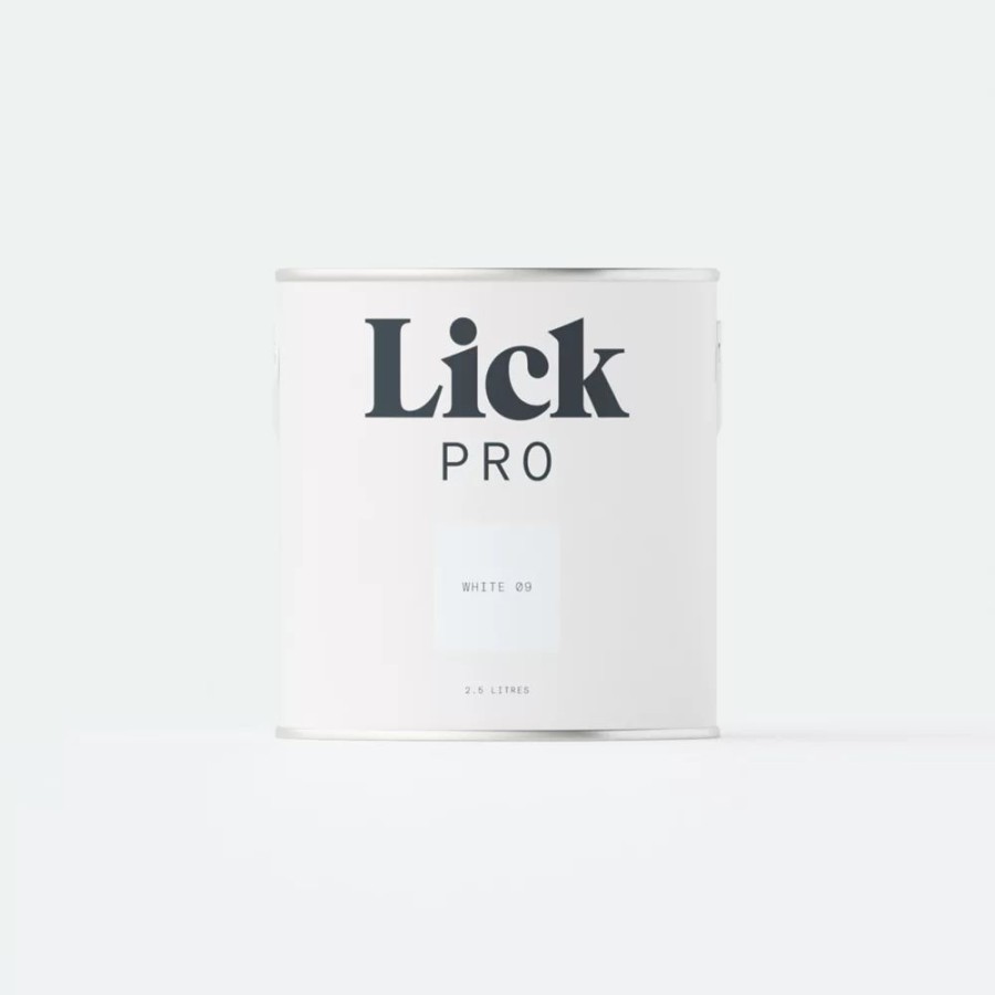 Decorating * | Lickpro Matt White 09 Emulsion Paint 2.5Ltr