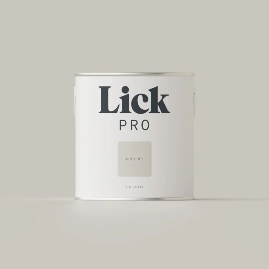 Decorating * | Lickpro Eggshell Grey 03 Emulsion Paint 2.5Ltr