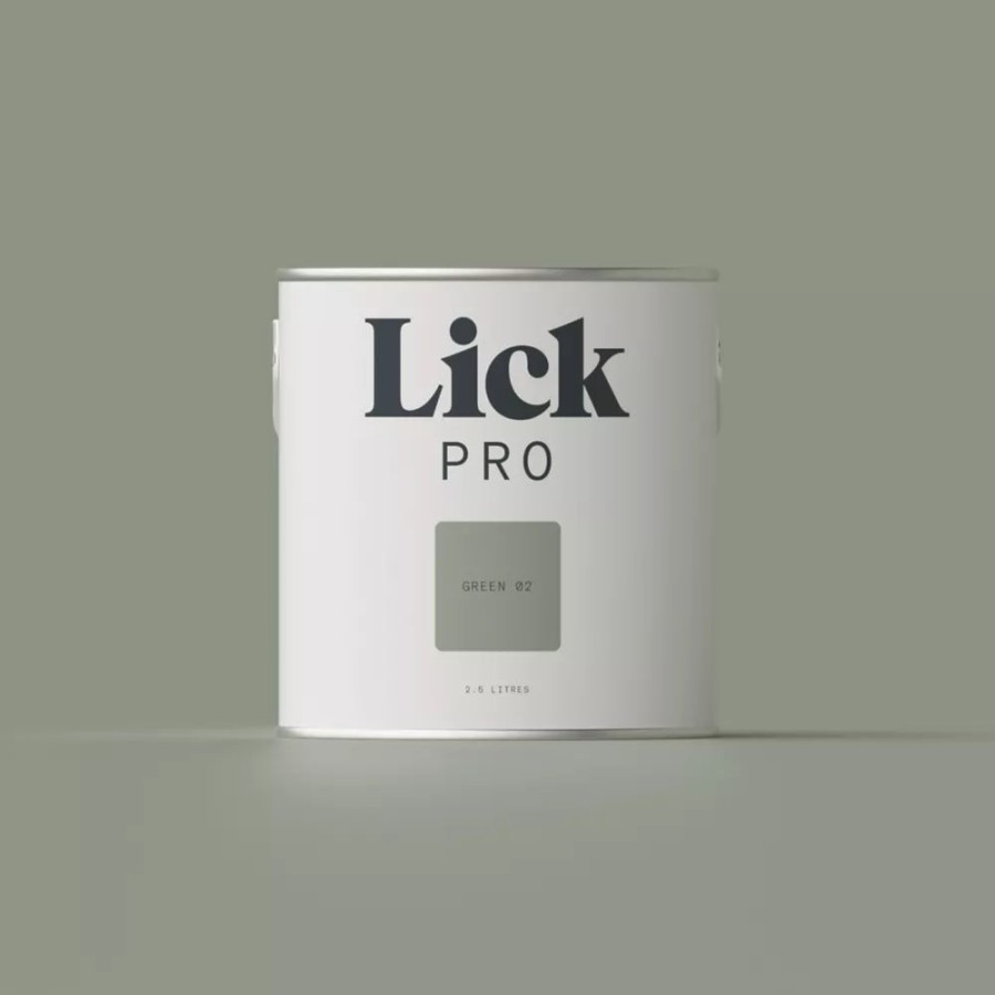 Decorating * | Lickpro Matt Green 02 Emulsion Paint 2.5Ltr