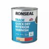 Decorating * | Ronseal Trade Quick-Dry Interior Varnish Gloss Clear 750Ml