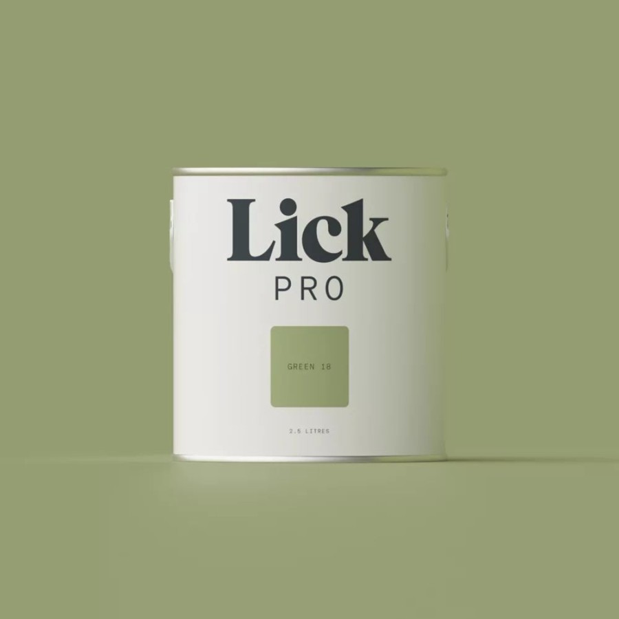 Decorating * | Lickpro Eggshell Green 18 Emulsion Paint 2.5Ltr