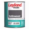 Decorating * | Leyland Trade Satin Brilliant White Trim Paint 750Ml