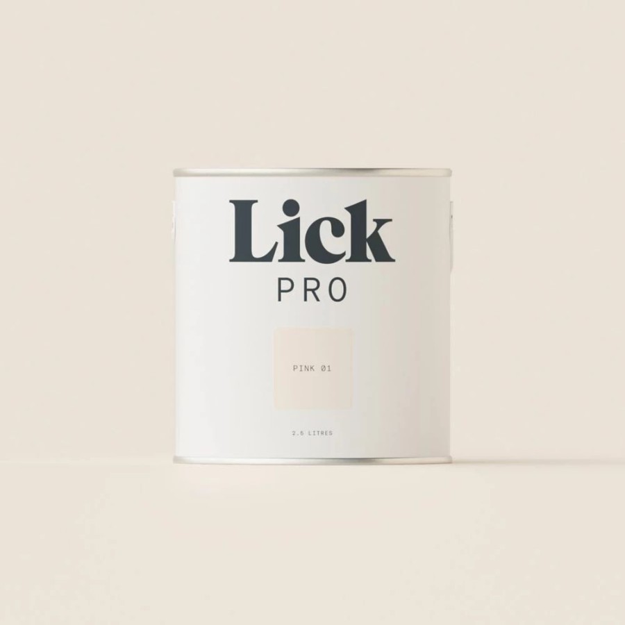 Decorating * | Lickpro Matt Pink 01 Emulsion Paint 2.5Ltr