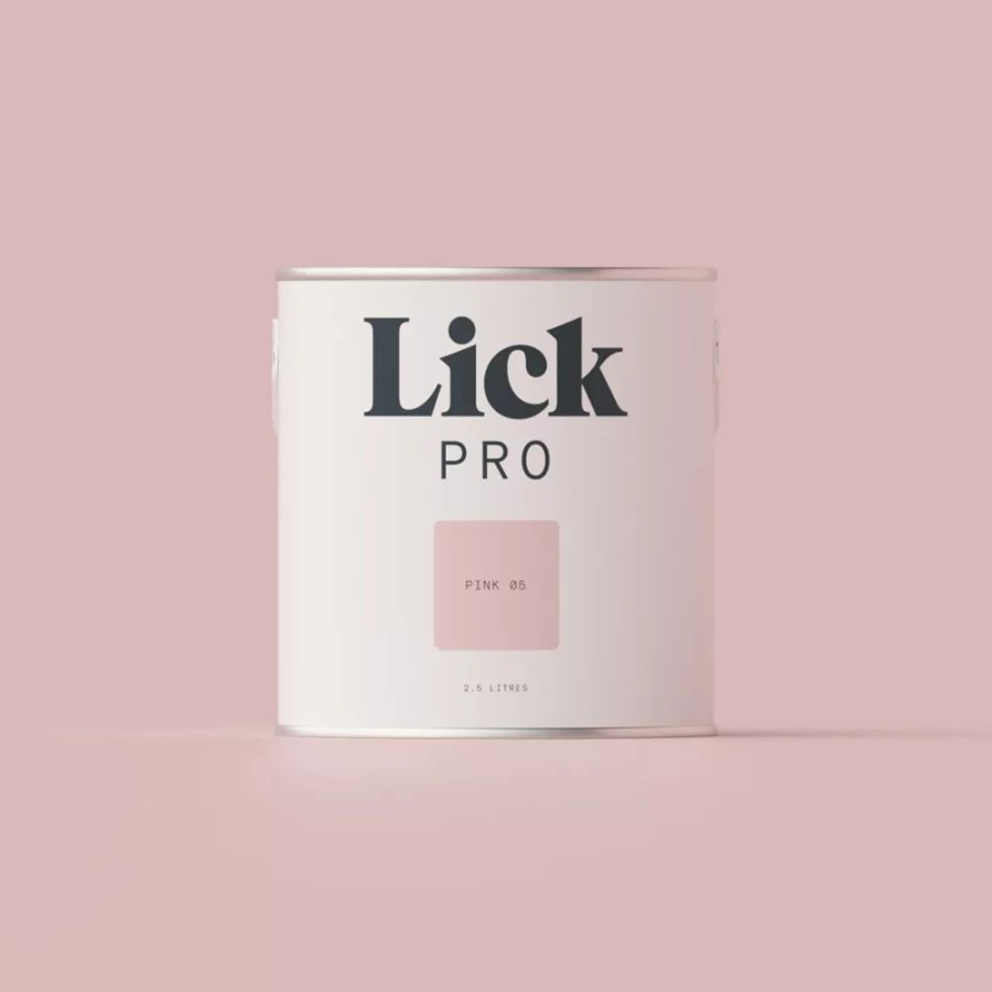 Decorating * | Lickpro Matt Pink 05 Emulsion Paint 2.5Ltr