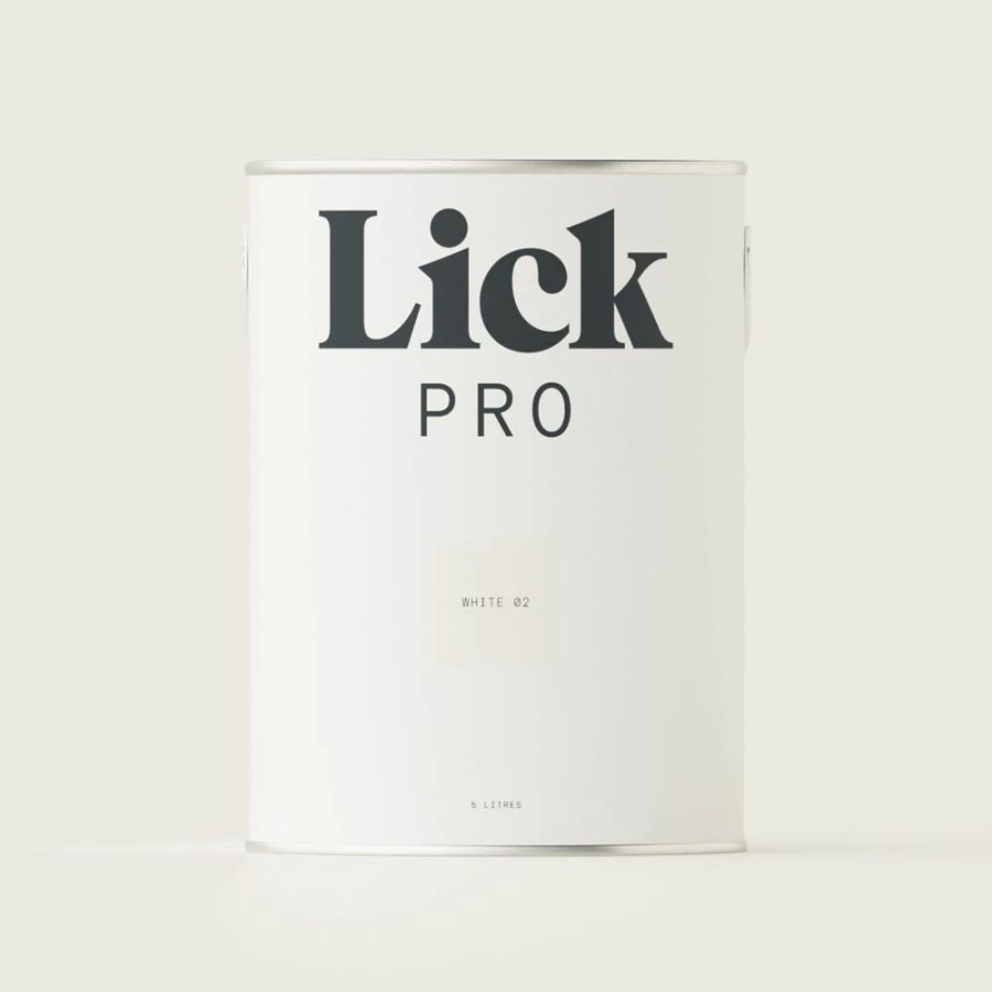 Decorating * | Lickpro Matt White 02 Emulsion Paint 5Ltr