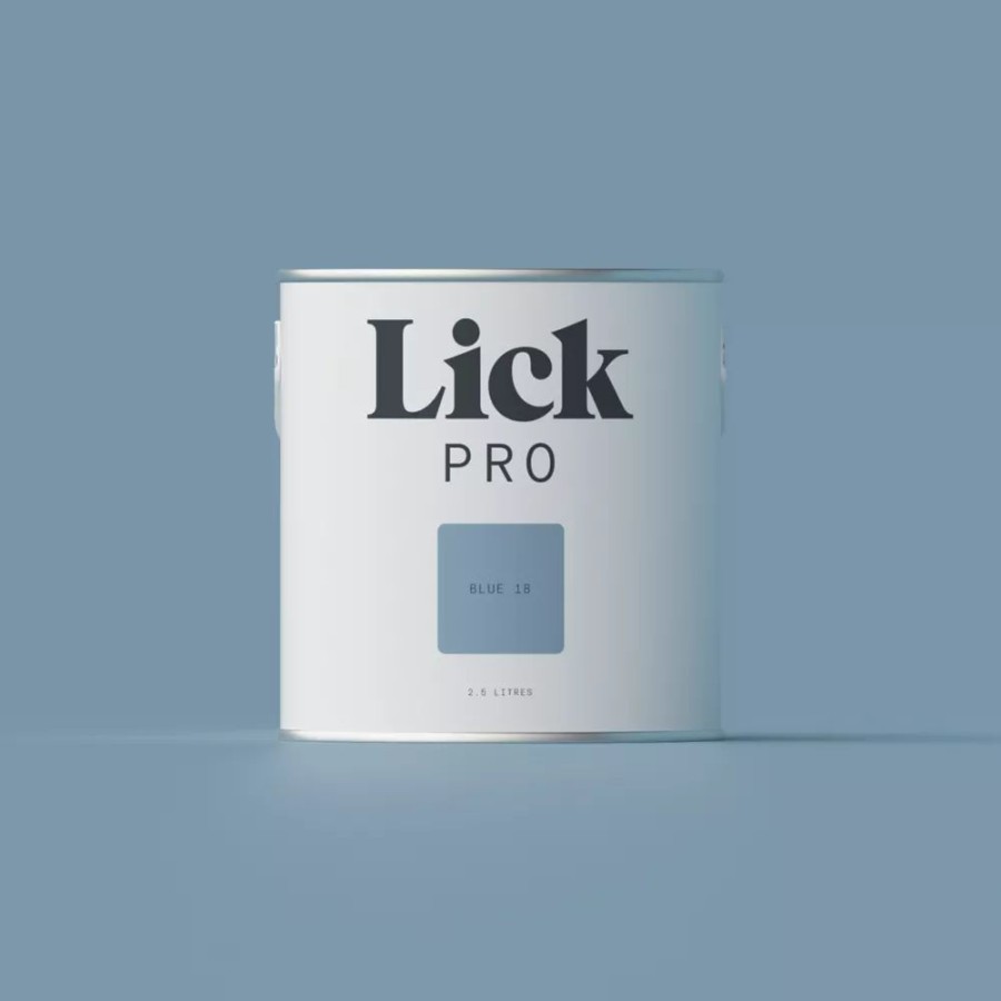 Decorating * | Lickpro Matt Blue 18 Emulsion Paint 2.5Ltr