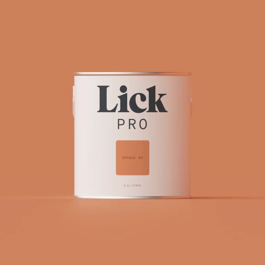 Decorating * | Lickpro Matt Orange 04 Emulsion Paint 2.5Ltr